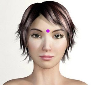 third eye point for headache